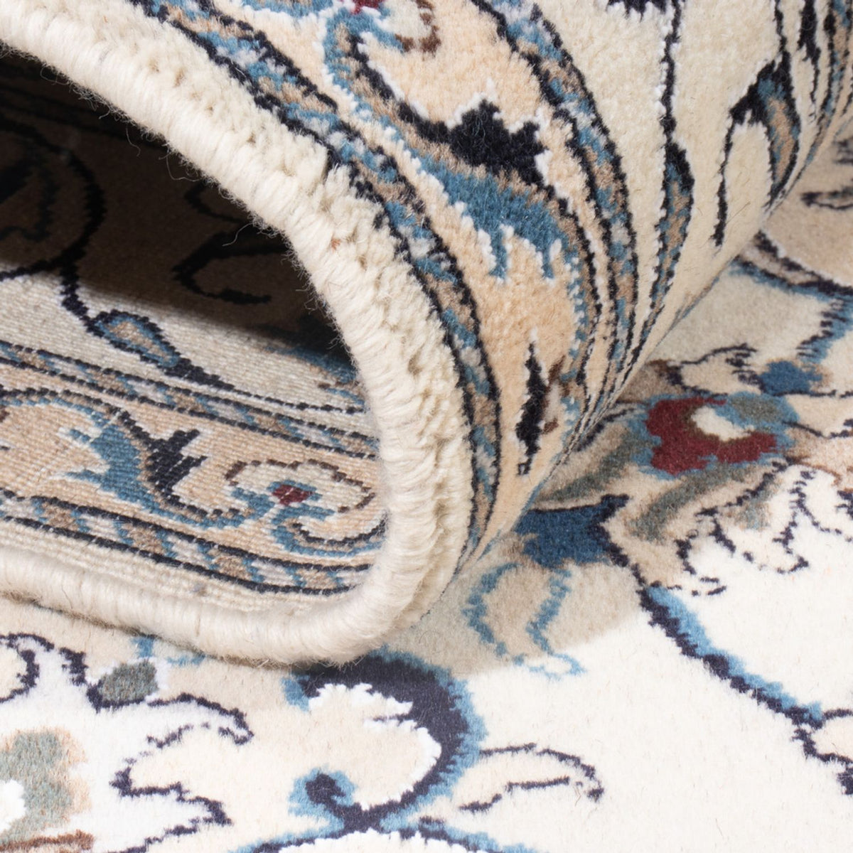 Tapis persan - Nain - Royal - 213 x 150 cm - crème