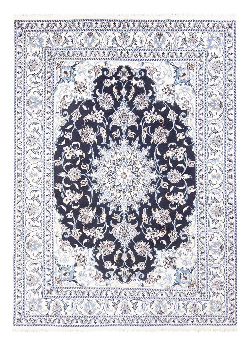 Tapis persan - Nain - Royal - 208 x 144 cm - bleu foncé