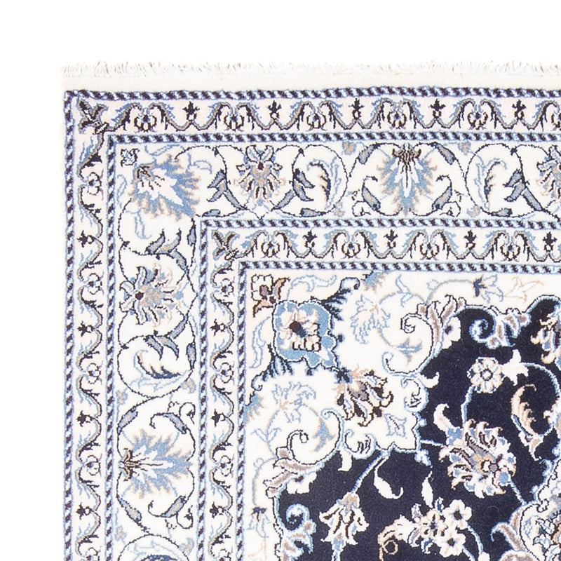 Tapis persan - Nain - Royal - 208 x 144 cm - bleu foncé