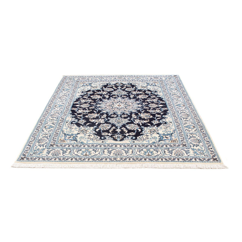 Tapis persan - Nain - Royal - 205 x 146 cm - bleu foncé