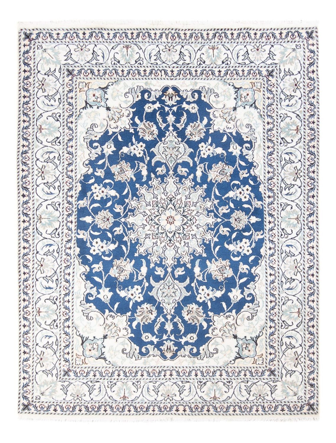 Tapis persan - Nain - Royal - 196 x 151 cm - bleu
