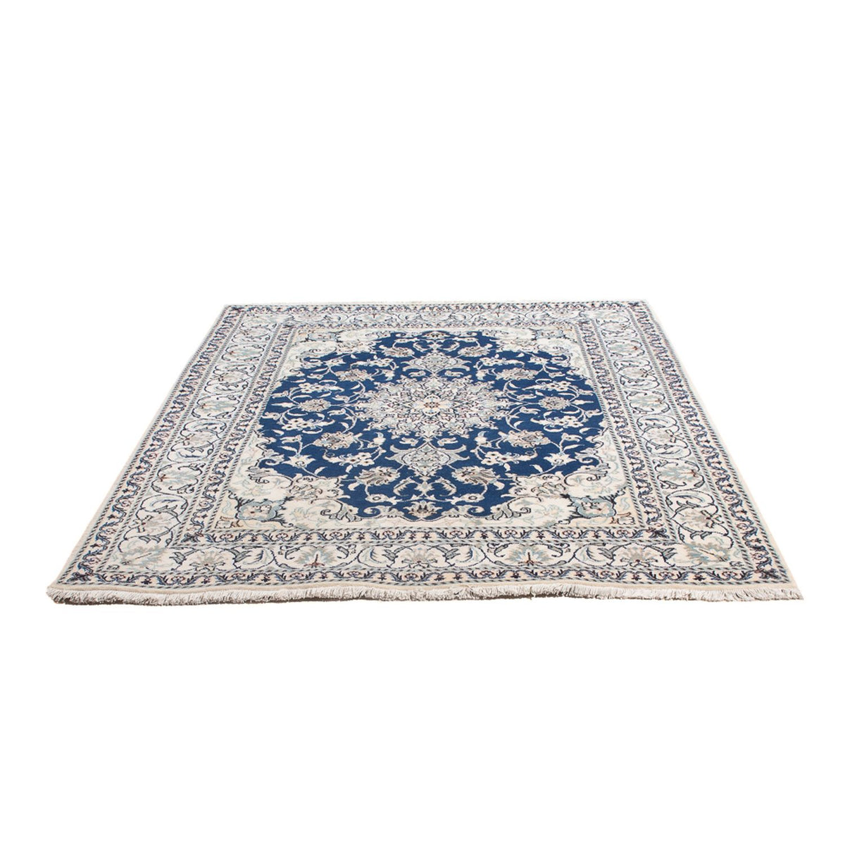 Tapis persan - Nain - Royal - 196 x 151 cm - bleu