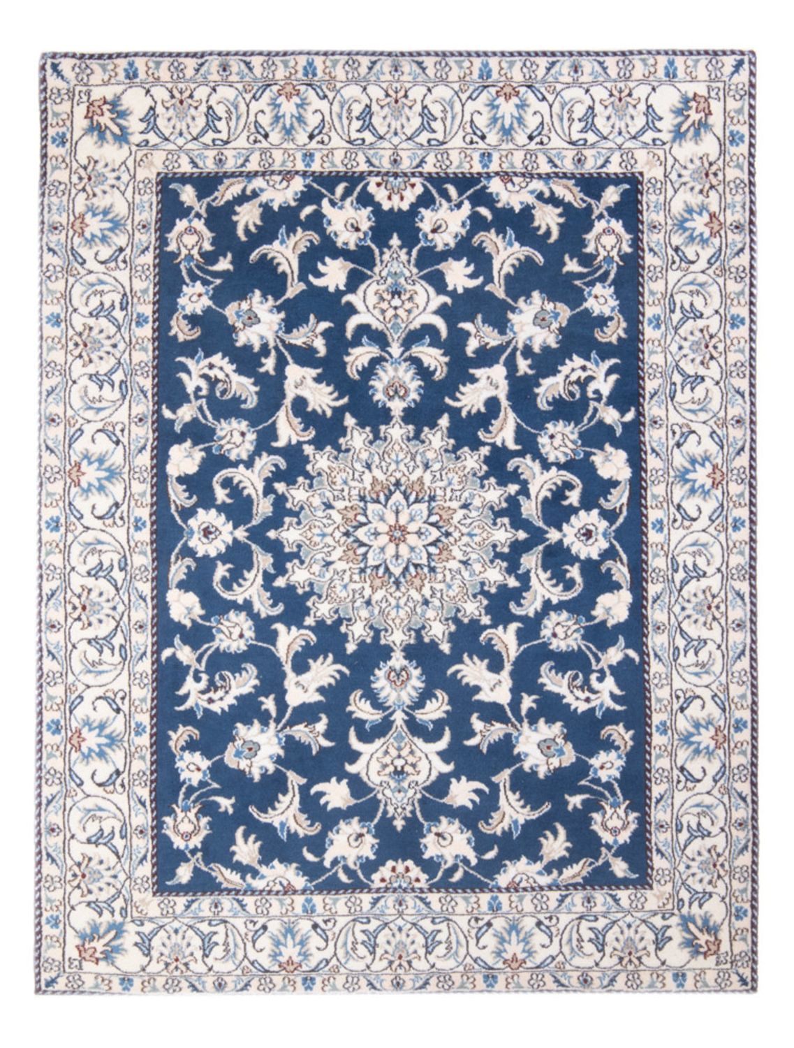 Tapis persan - Nain - Royal - 199 x 149 cm - bleu