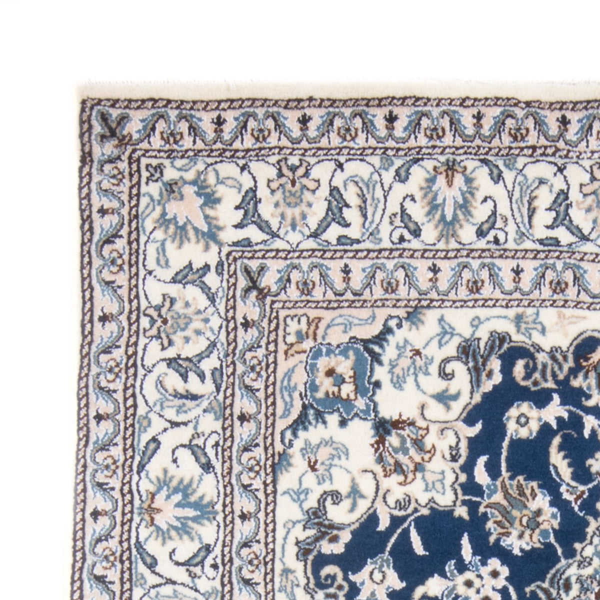 Tapis persan - Nain - Royal - 203 x 145 cm - bleu