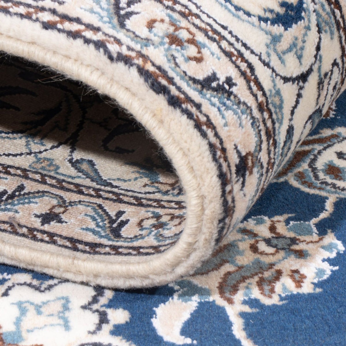 Tapis persan - Nain - Royal - 203 x 145 cm - bleu