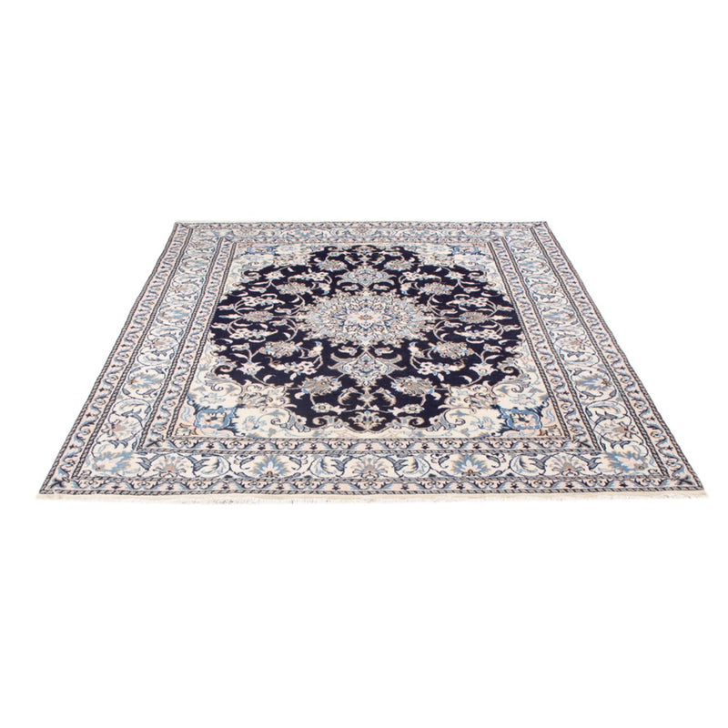 Tapis persan - Nain - Royal - 200 x 152 cm - bleu foncé
