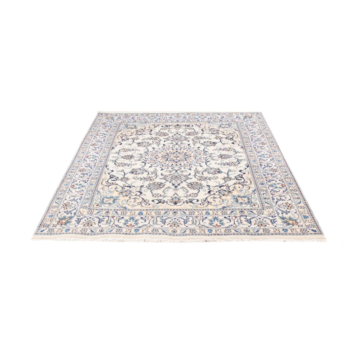 Tapis persan - Nain - Royal - 197 x 144 cm - crème