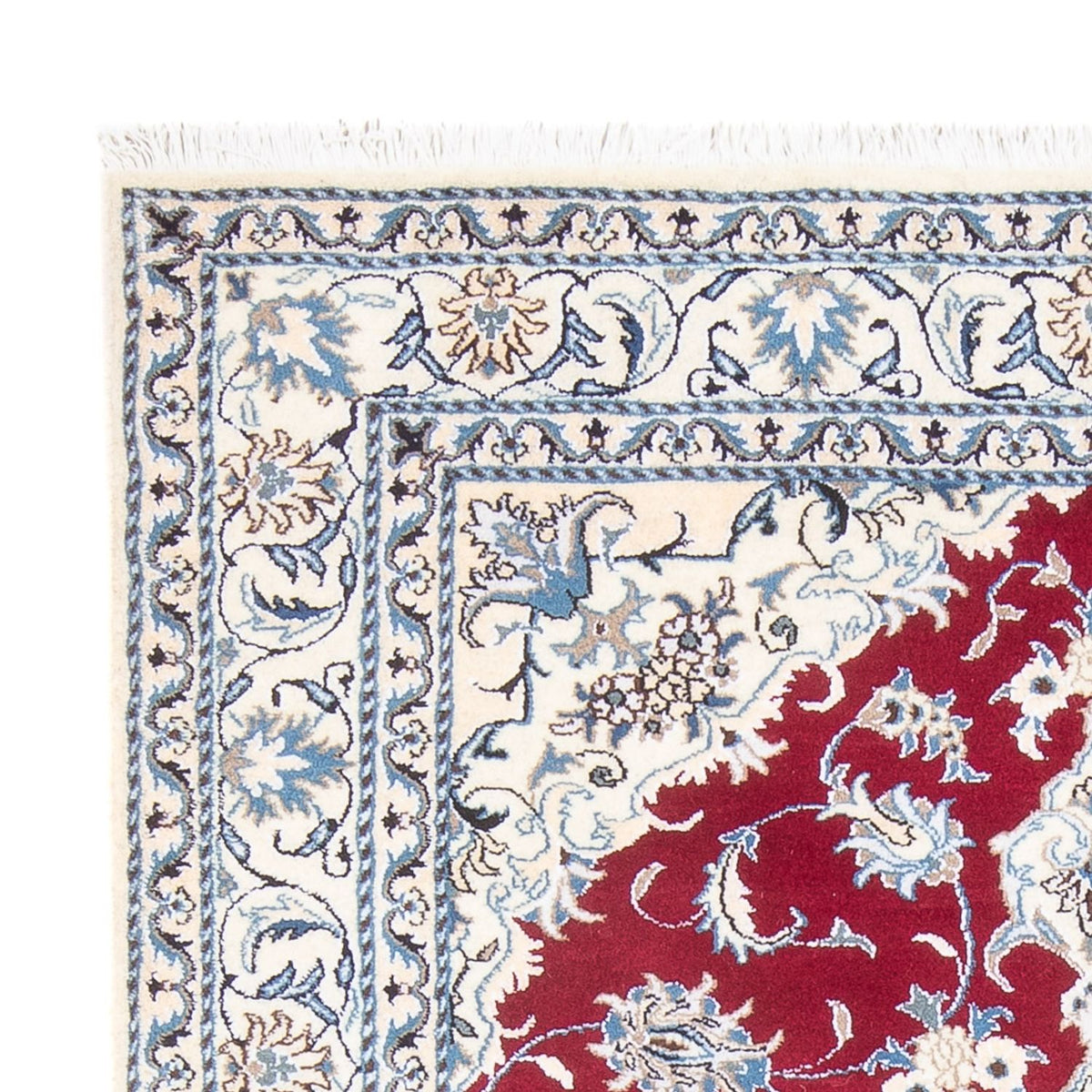 Tapis persan - Nain - Royal - 195 x 148 cm - rouge