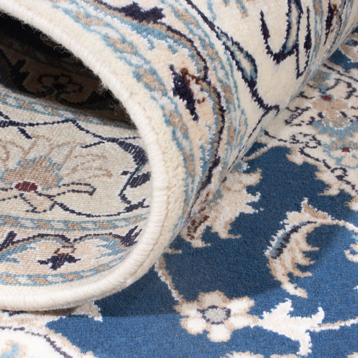 Tapis persan - Nain - Royal - 200 x 148 cm - bleu