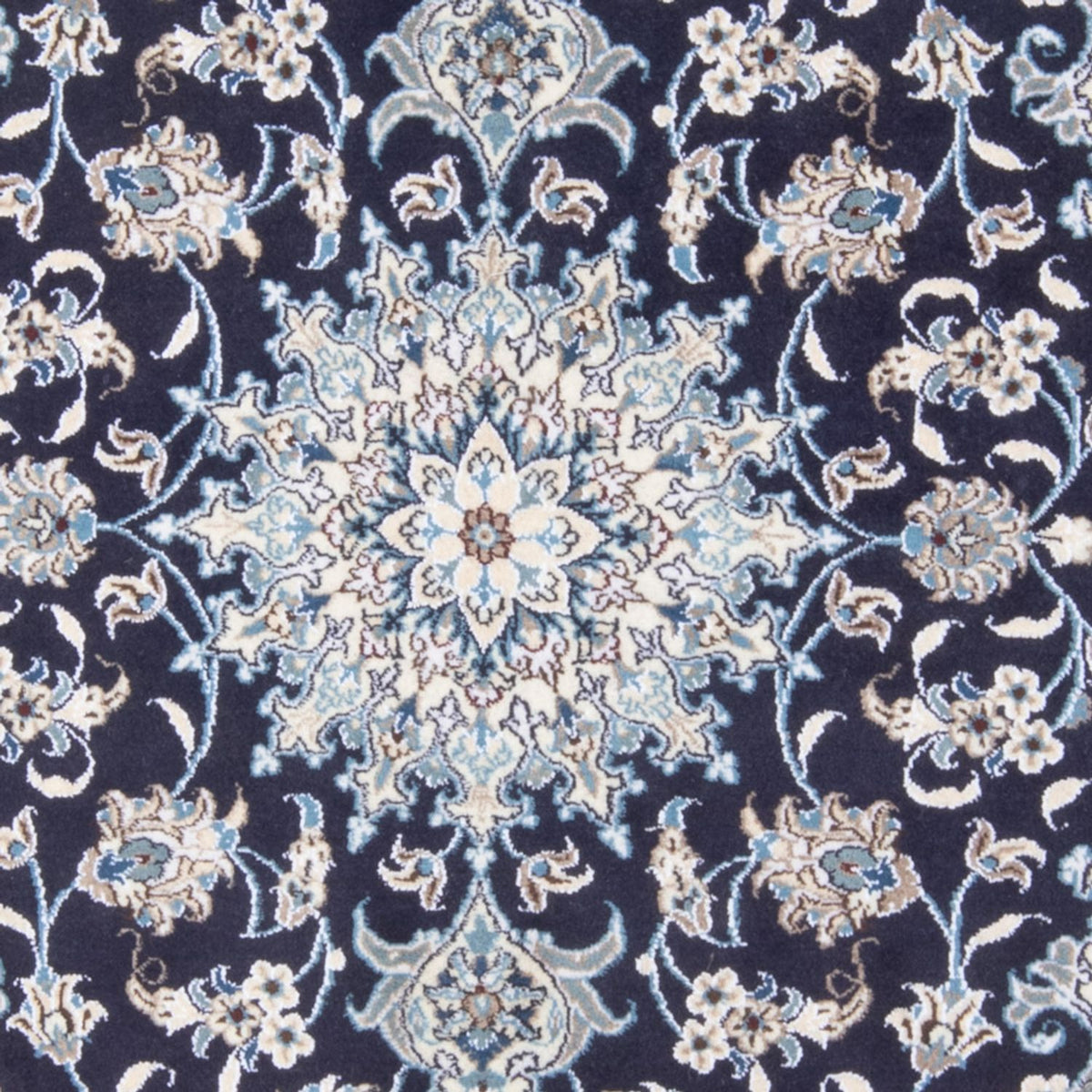 Tapis persan - Nain - Royal - 194 x 149 cm - bleu foncé