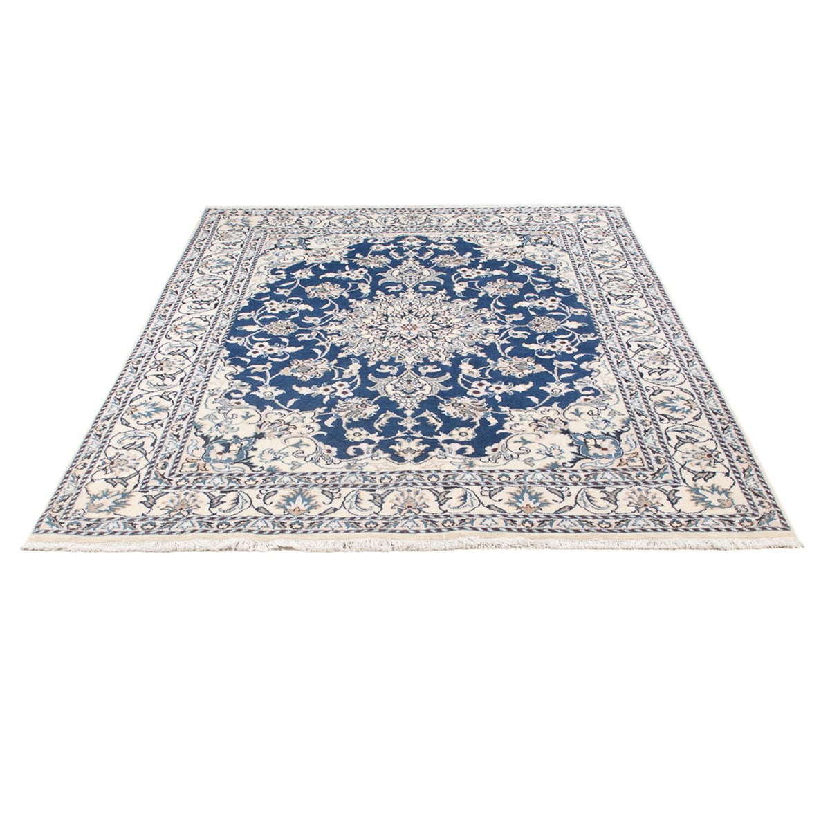 Tapis persan - Nain - Royal - 195 x 148 cm - bleu