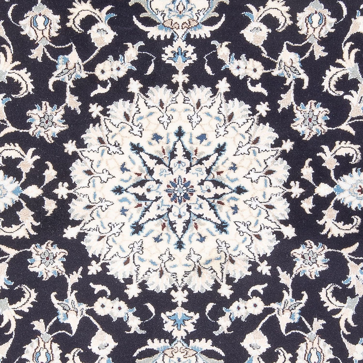 Tapis persan - Nain - 231 x 163 cm - bleu foncé