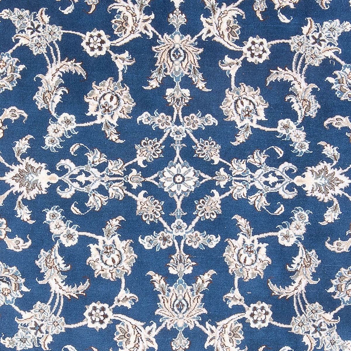 Tapis persan - Nain - 291 x 197 cm - bleu foncé