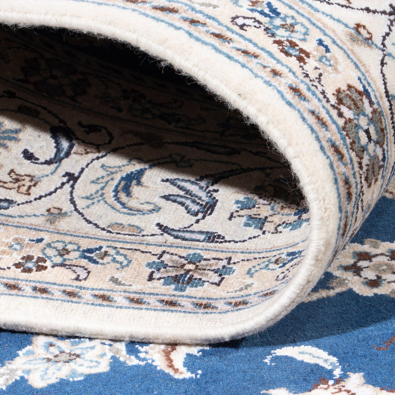 Tapis persan - Nain - 291 x 197 cm - bleu foncé