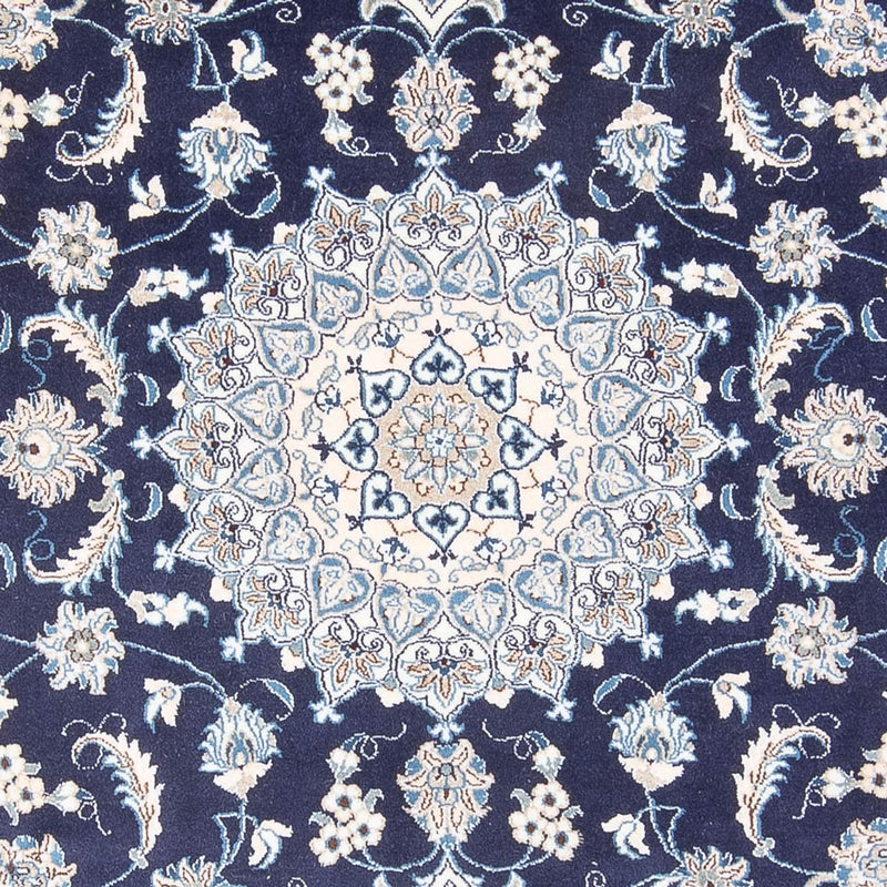 Tapis persan - Nain - 293 x 201 cm - bleu foncé