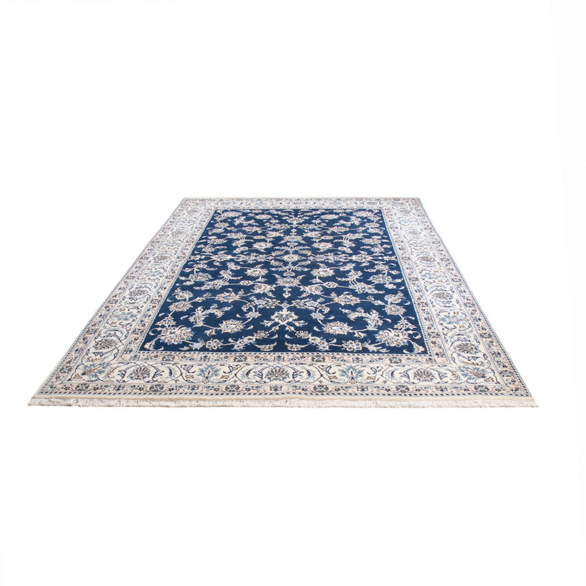 Tapis persan - Nain - 291 x 194 cm - bleu