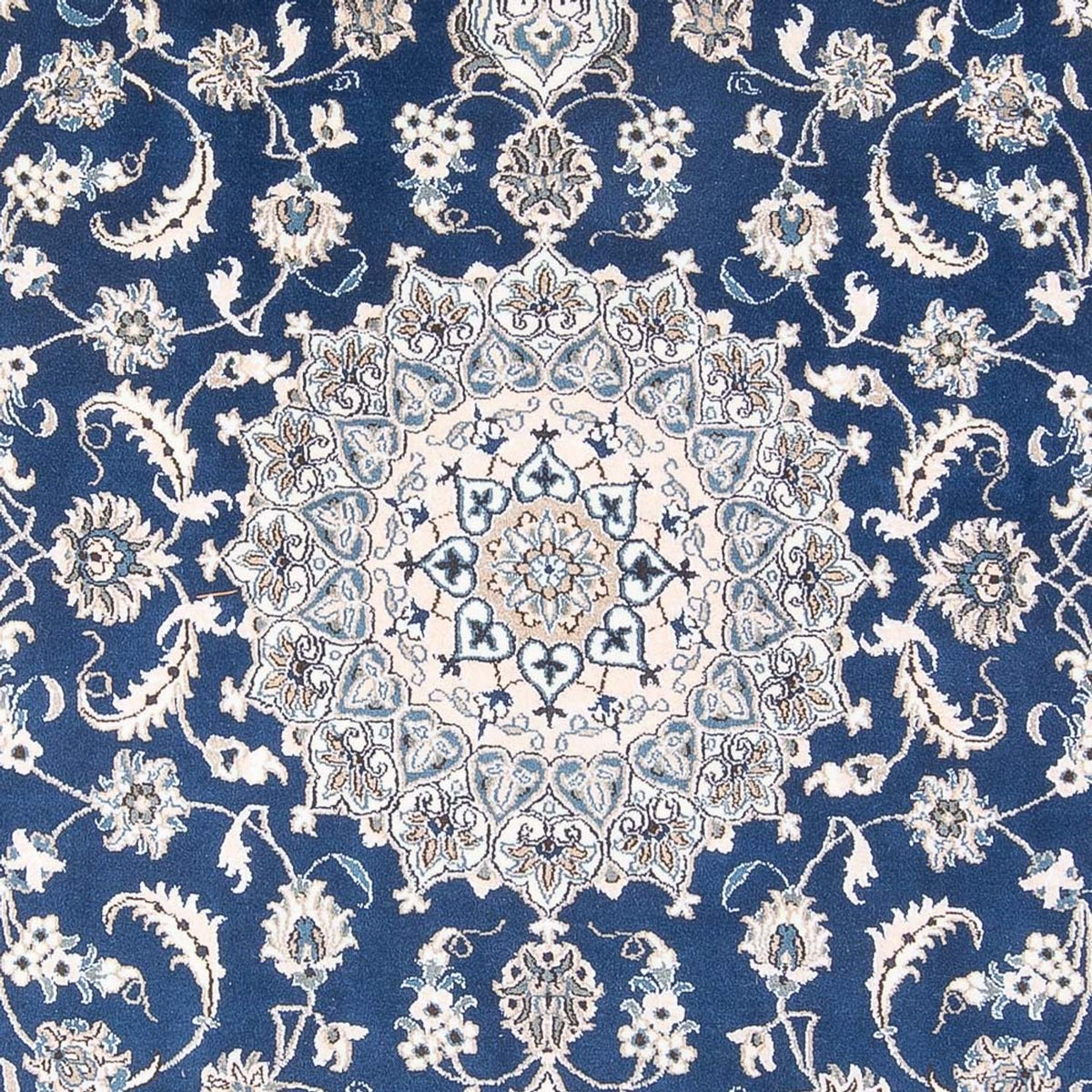 Tapis persan - Nain - 303 x 197 cm - bleu
