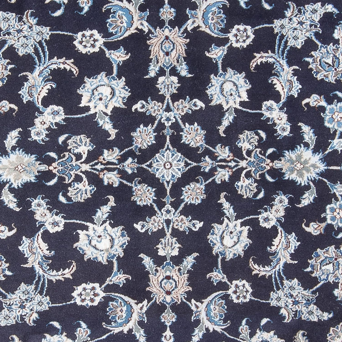 Tapis persan - Nain - 292 x 198 cm - bleu foncé