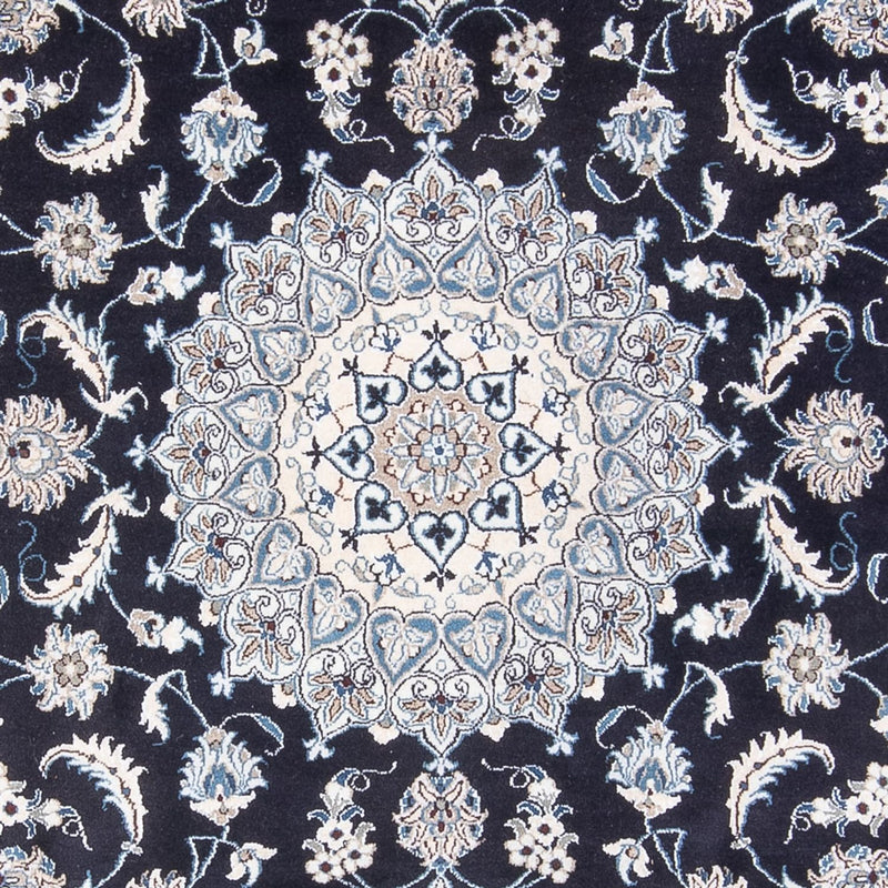 Tapis persan - Nain - 295 x 191 cm - bleu foncé
