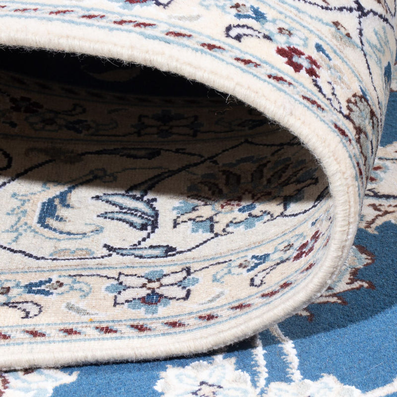 Tapis persan - Nain - 296 x 196 cm - bleu