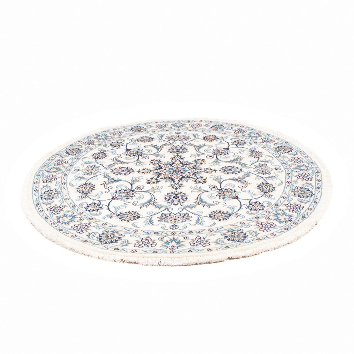 Tapis persan - Nain ronde  - 150 x 150 cm - crème