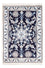 Tapis persan - Nain - Royal - 90 x 60 cm - bleu foncé