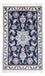 Tapis persan - Nain - Royal - 90 x 60 cm - bleu foncé