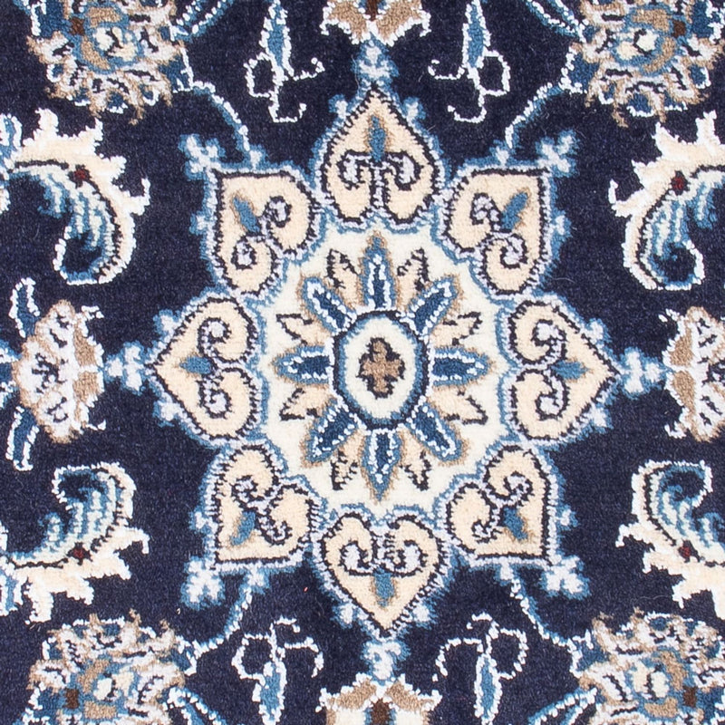 Tapis persan - Nain - Royal - 90 x 60 cm - bleu foncé
