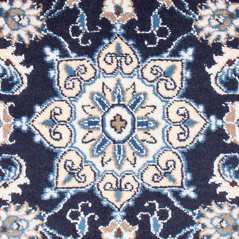 Tapis persan - Nain - Royal - 90 x 60 cm - bleu foncé
