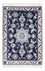 Tapis persan - Nain - Royal - 90 x 60 cm - bleu foncé