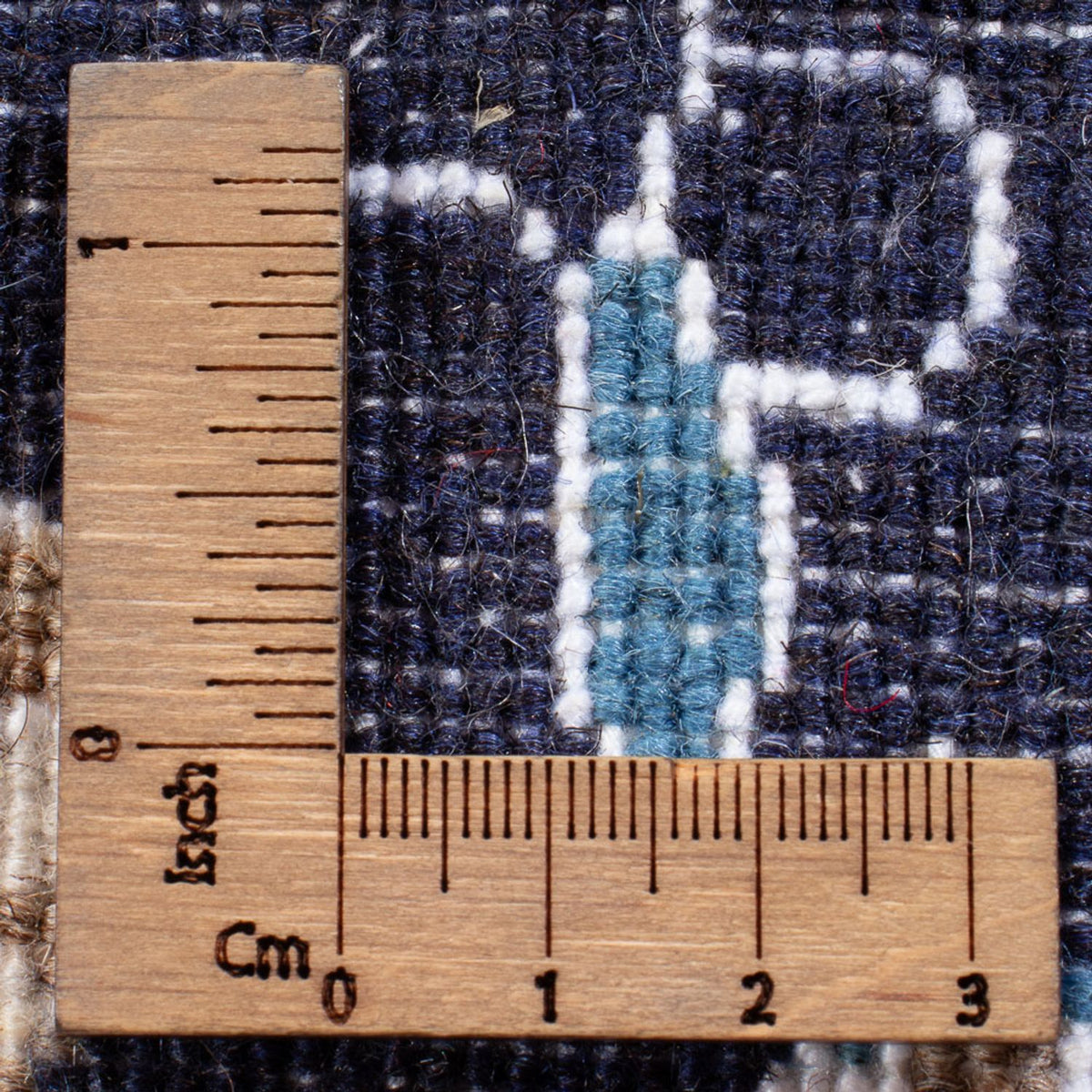 Tapis persan - Nain - Royal - 90 x 60 cm - bleu foncé