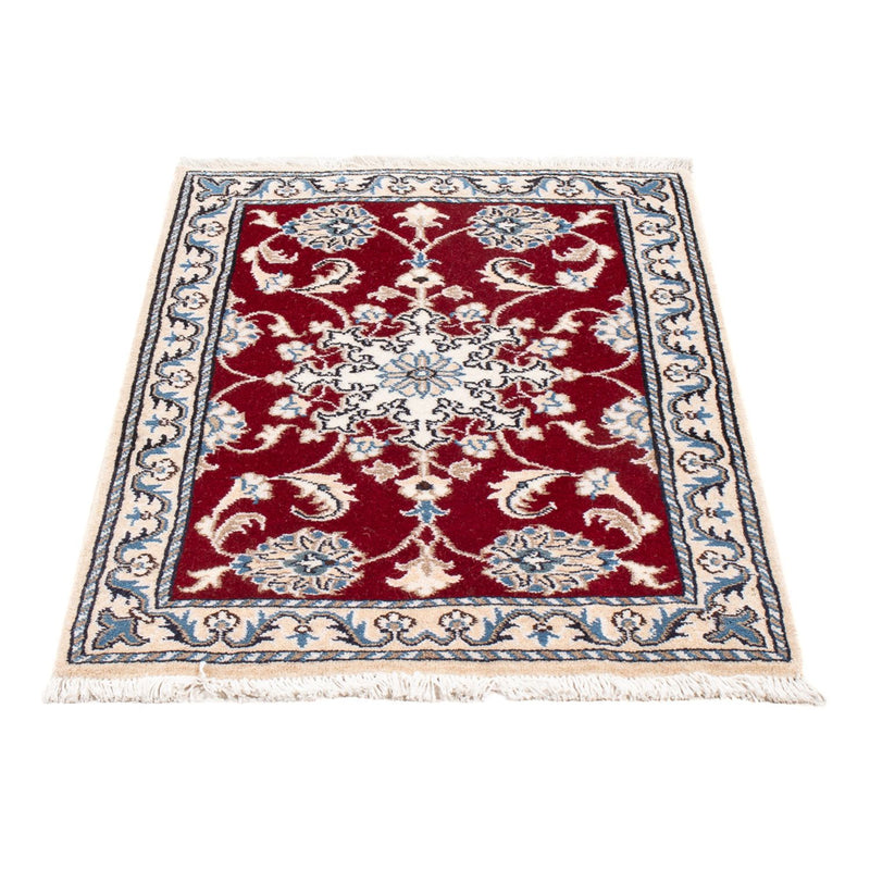 Tapis persan - Nain - Royal - 90 x 60 cm - rouge