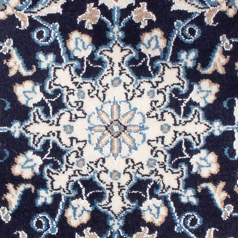 Tapis persan - Nain - Royal - 90 x 60 cm - bleu foncé
