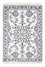 Tapis persan - Nain - Royal - 90 x 60 cm - crème
