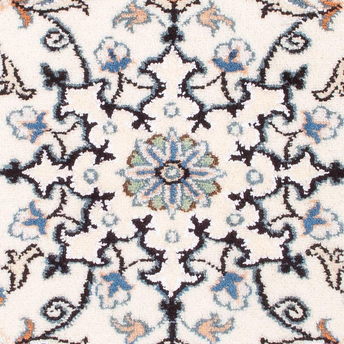 Tapis persan - Nain - Royal - 90 x 60 cm - crème