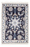 Tapis persan - Nain - Royal - 90 x 60 cm - bleu foncé