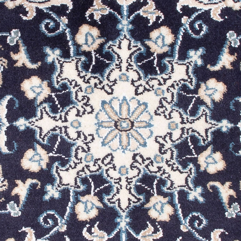Tapis persan - Nain - Royal - 90 x 60 cm - bleu foncé