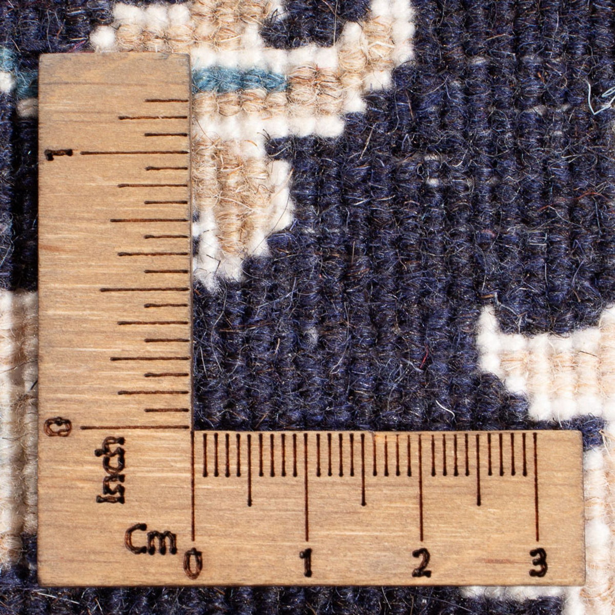 Tapis persan - Nain - Royal - 90 x 60 cm - bleu foncé