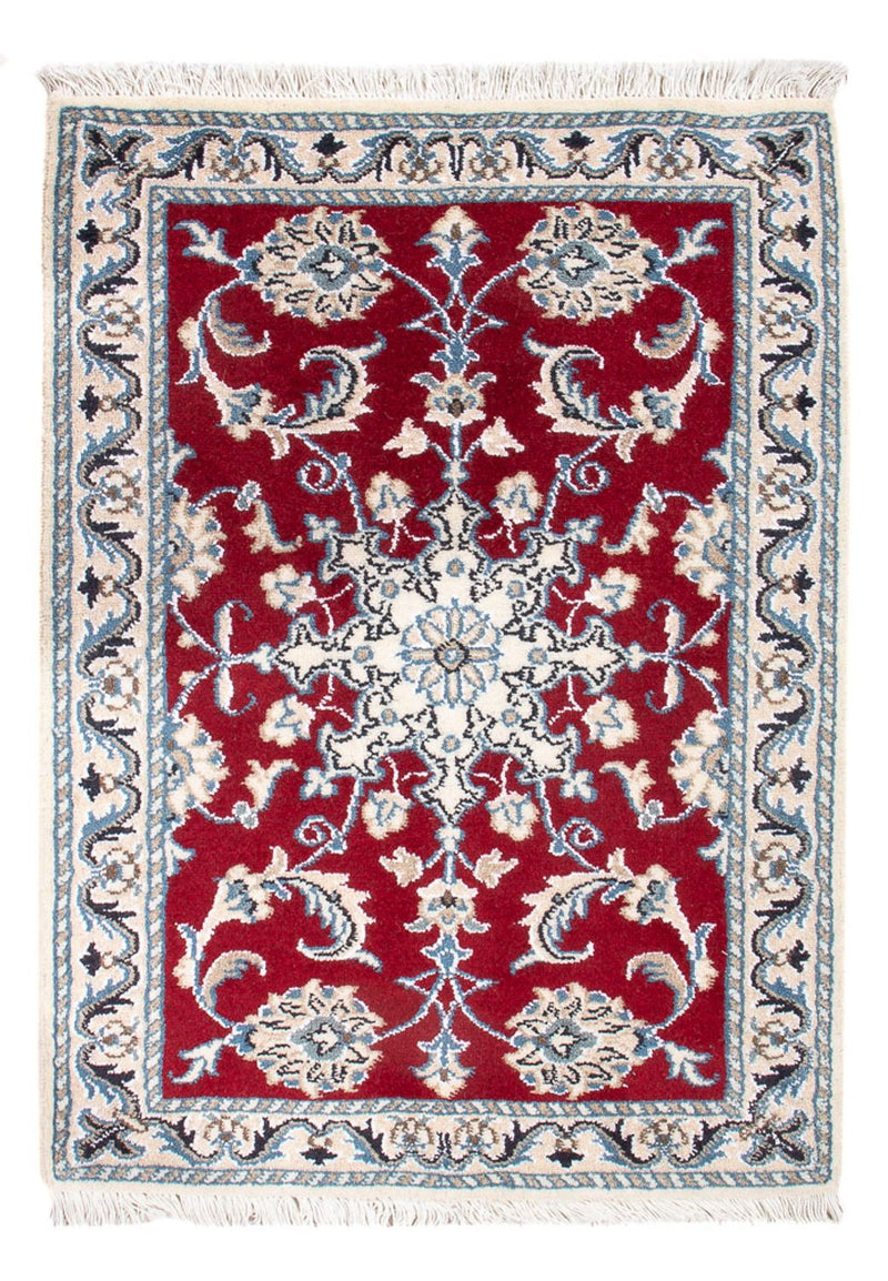 Tapis persan - Nain - Royal - 90 x 60 cm - rouge