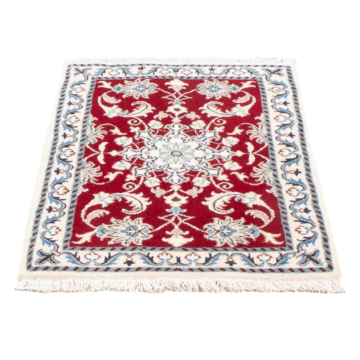 Tapis persan - Nain - Royal - 90 x 60 cm - rouge