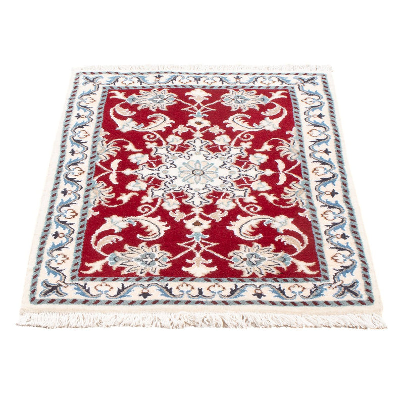Tapis persan - Nain - Royal - 90 x 60 cm - rouge