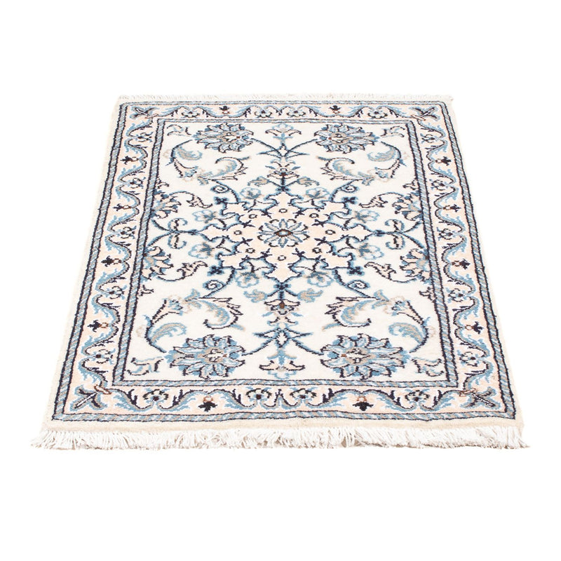 Tapis persan - Nain - Royal - 90 x 60 cm - crème