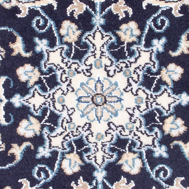 Tapis persan - Nain - Royal - 90 x 60 cm - bleu foncé