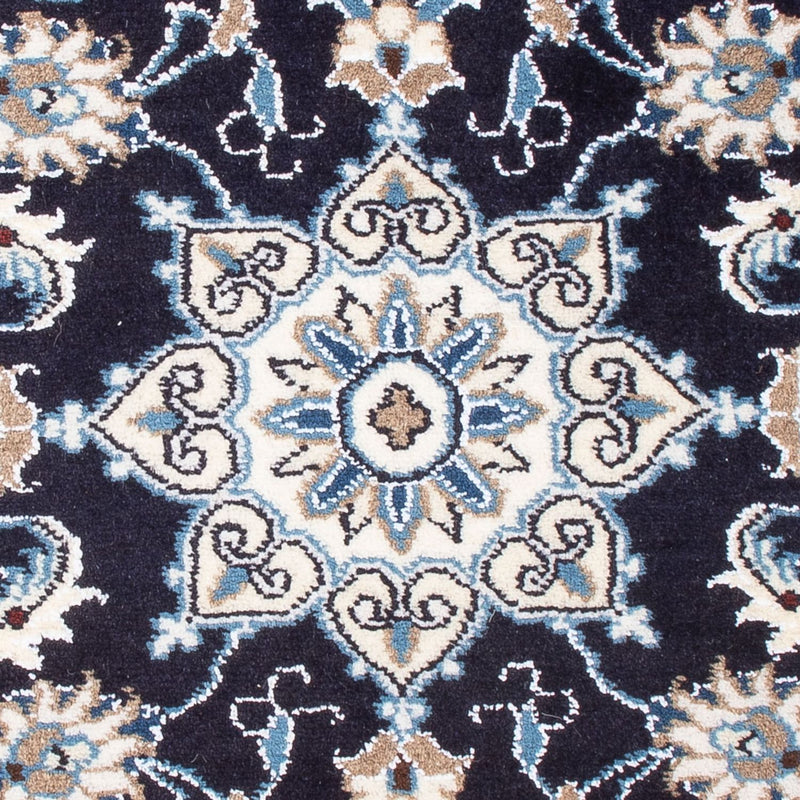 Tapis persan - Nain - Royal - 90 x 60 cm - bleu foncé