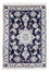 Tapis persan - Nain - Royal - 90 x 60 cm - bleu foncé