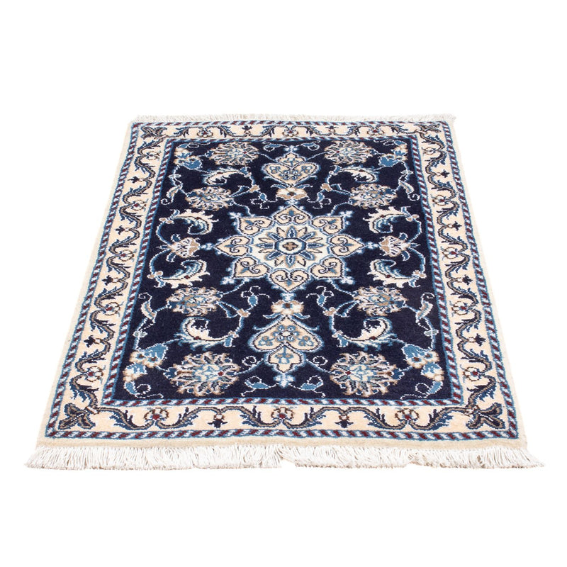 Tapis persan - Nain - Royal - 90 x 60 cm - bleu