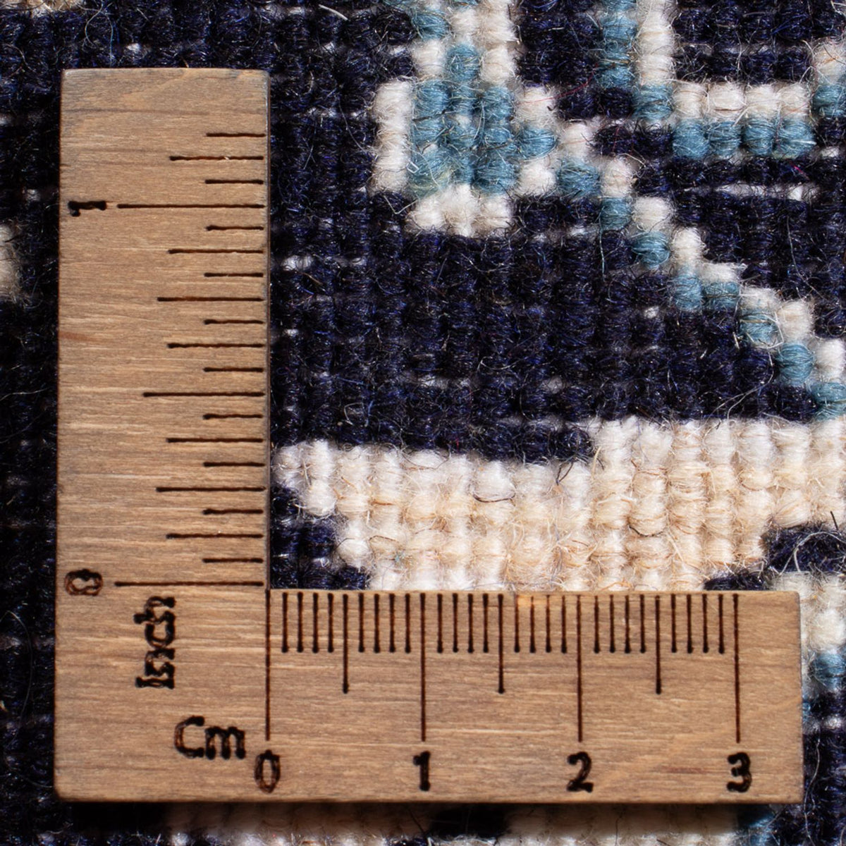 Tapis persan - Nain - Royal - 90 x 60 cm - bleu foncé