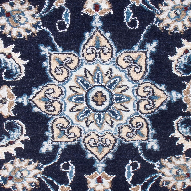 Tapis persan - Nain - Royal - 90 x 60 cm - bleu foncé