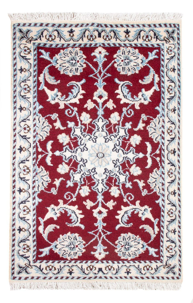 Tapis persan - Nain - Royal - 90 x 60 cm - rouge