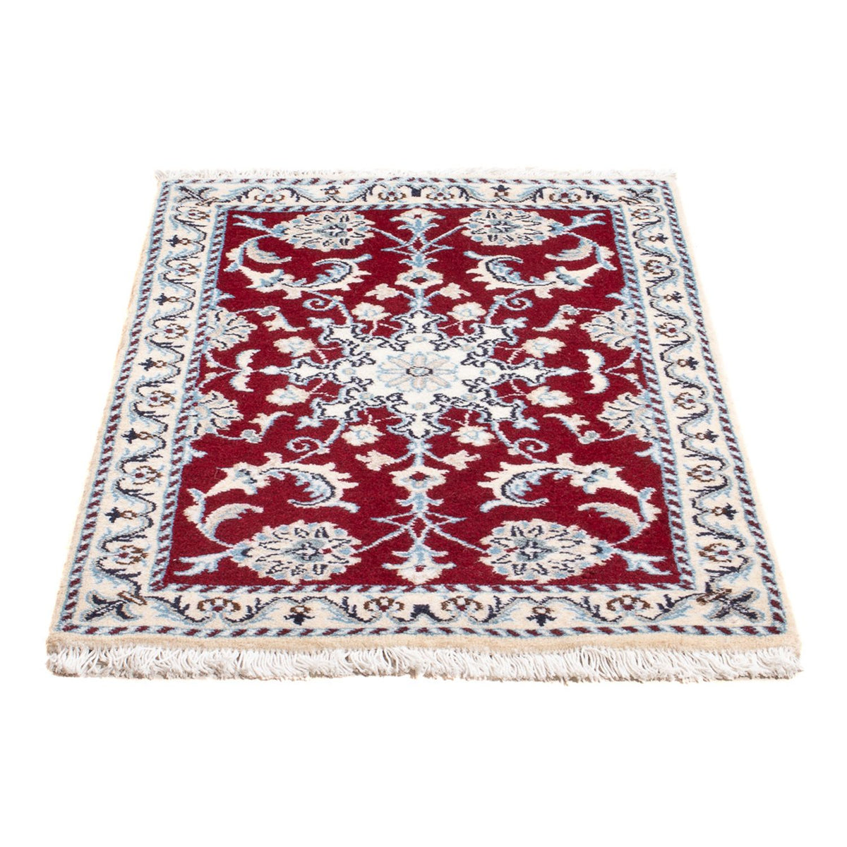 Tapis persan - Nain - Royal - 90 x 60 cm - rouge